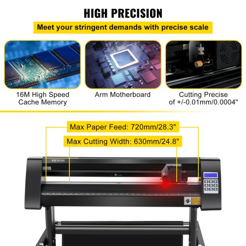 Plotter de corte de vinil Alimentação máxima de papel 720 mm, força de corte do plotter de folha 500 g