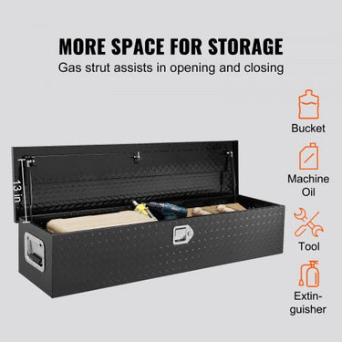 Caixa de Ferramentas Robusta para Cama de Caminhão 1219x381mm - 177L com Fechadura e Capacidade de 50kg