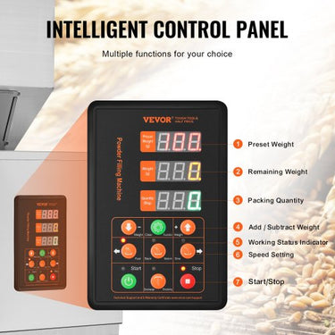 Máquina de Enchimento e Pesagem Automática  para Grãos, 10-1000g