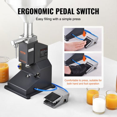 Máquina de Enchimento Manual  para Líquidos, 5-50ml, Aço Inoxidável