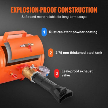 Air Tire Bead Seater 5 Gal Blaster Ferramenta Inflador de assento para caminhões 145 PSI