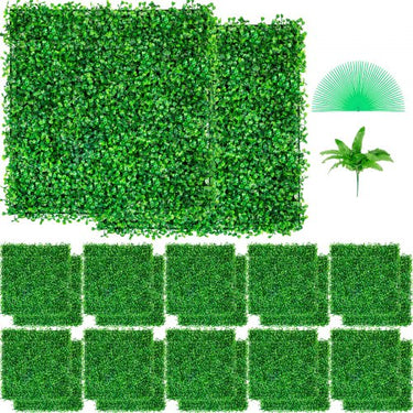 Parede de Plantas Artificiais , Proteção UV, 24 Peças de 25x25 cm