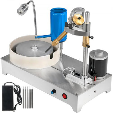 Máquina Profissional de Lapidar Pedras 120W - 1800rpm com Polidor de Ângulo Ajustável