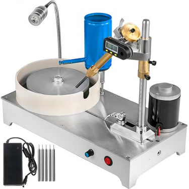 Lapidadora de Pedras Preciosas 120W - 1800rpm, Polimento e Facetação de Jade e Mais