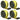 Truck Straps Cintas de guincho 4' x 30' com gancho plano para reboque, pacote de 4, amarelo