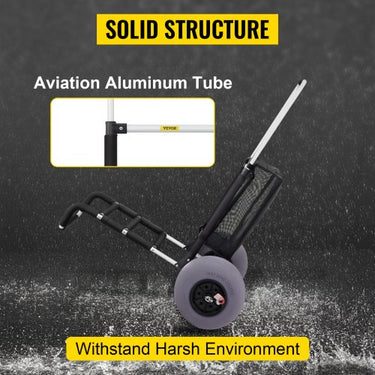 Carrinho de Praia , Dobrável, Ajustável, 75 kg de Capacidade