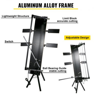 Cortador de Styropor  200W com Ajuste de Comprimento e Ângulo