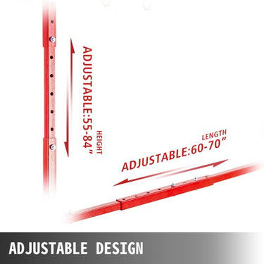 Suporte de pintura, suporte de pintura automotiva, 8 ganchos, secagem de tinta, ajustável em vermelho