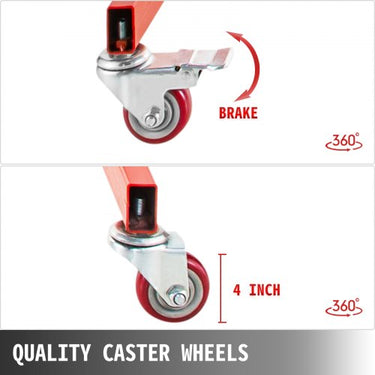 Suporte de pintura, suporte de pintura automotiva, 8 ganchos, secagem de tinta, ajustável em vermelho