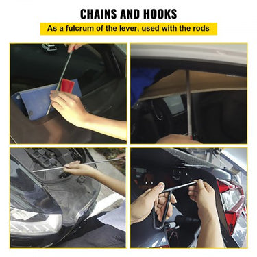 Kit de remoção de amassados de barra , 20 peças de barras de reparo de amassados sem pintura, barras de amassados de aço inoxidável