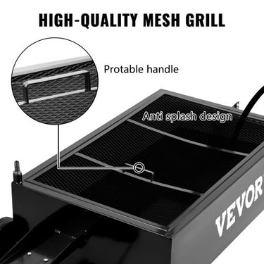 Panela de drenagem de óleo de perfil baixo Bandeja de drenagem de caminhão de 25 galões com carretéis de mangueira de bomba