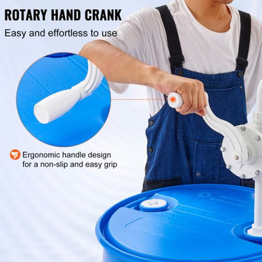 Bomba de tambor rotativo , bomba de transferência de água com manivela, barris de 5 a 55 galões