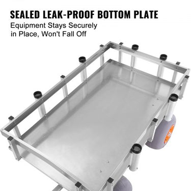 Carrinho de Pesca na Praia , 500lbs, Com Pneus para Areia