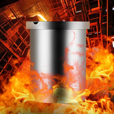 Cadinho de 3 kg em forma de copo, forno de grafite de carboneto de silício, cadinho de fundição, ferramenta de fusão de 1300 °c