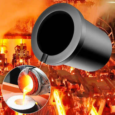 Cadinho de 3 kg em forma de copo, forno de grafite de carboneto de silício, cadinho de fundição, ferramenta de fusão de 1300 °c