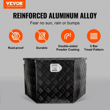 Caixa de ferramentas 990 x 419 x 305mm da caixa da língua do reboque de , armazenamento da caixa do reboque da liga de alumínio com fechamento & chave