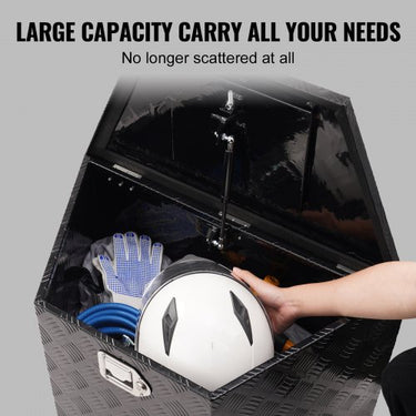 Caixa de ferramentas 990 x 419 x 305mm da caixa da língua do reboque de , armazenamento da caixa do reboque da liga de alumínio com fechamento & chave