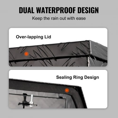 Caixa de ferramentas 990 x 419 x 305mm da caixa da língua do reboque de , armazenamento da caixa do reboque da liga de alumínio com fechamento & chave