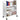 Carrinho para Biblioteca , Branco, 200lbs com Prateleiras Duplas W