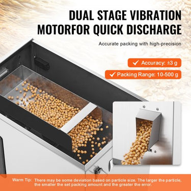 Máquina de Enchimento Automática de Pó , Pesagem Inteligente de 10-500g