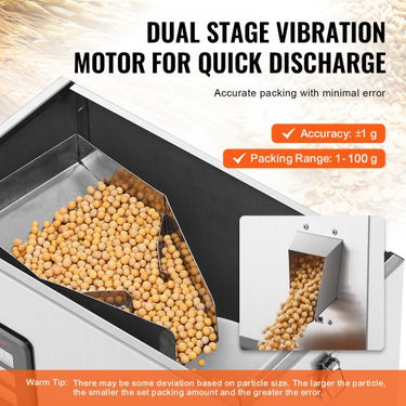 Máquina de Enchimento Automática de Pó , Pesagem Inteligente de 1-100g