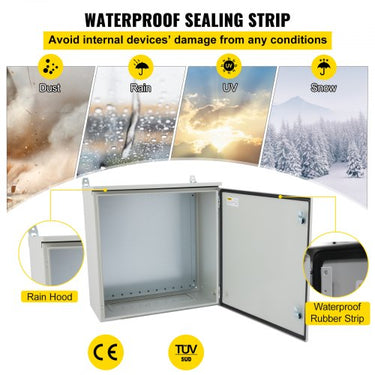 Gabinete Elétrico de Aço  NEMA 4, 28x20x8 Polegadas, Certificado UL