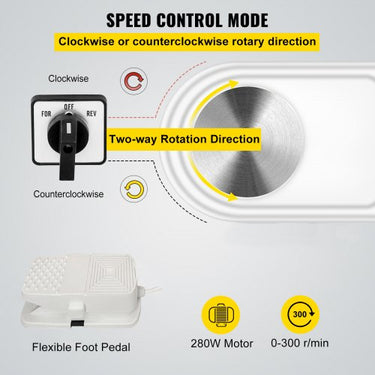 Máquina de roda de cerâmica elétrica Máquina de roda de cerâmica de 25cm Máquina de roda de cerâmica 280W