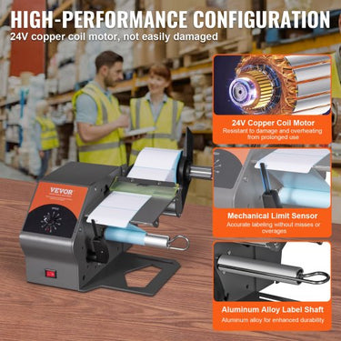 Dispensador Automático de Etiquetas , 5-115mm de Largura