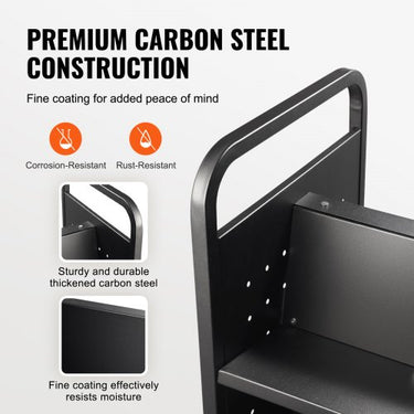 Carrinho para Biblioteca , 1000x510x1250mm, 150kg de Capacidade Total