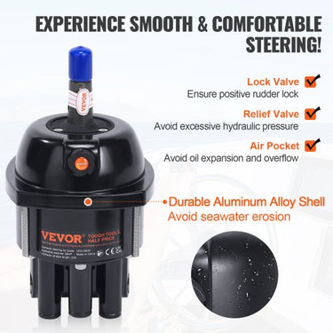 Kit de sistema de direção hidráulica externa 90HP Marine Cylinder Helm Tube Boat