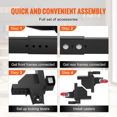 Base Móvel , 680.3kg, Ajustável, com Rodas