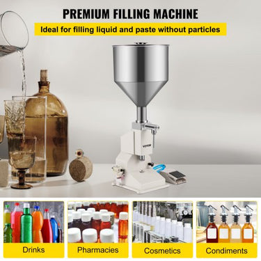 Máquina de Enchimento Pneumática  A02, 5-50ml, para Cremes e Cosméticos