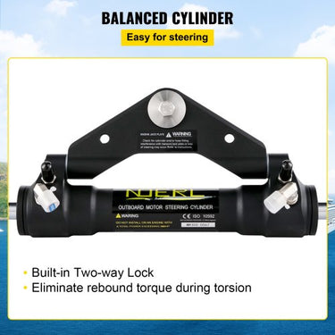 Cilindro de direção hidráulica 300HP Direção hidráulica Kit de direção marítima externa hidráulica montada na frente sem mangueira hidráulica