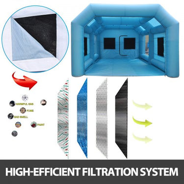 barraca de pintura inflável para carro, cabine de pintura, oficina de spray