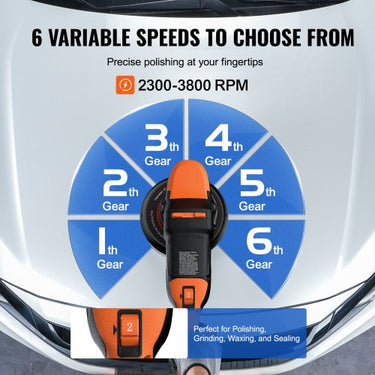 Polidor sem fio 20V Polidor sem escova de 6 polegadas com bateria de 1 x 4,0Ah