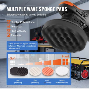 Polidor de buffer sem fio 20V 6 'polidor sem escova com 2 PCS 4.0Ah bateria