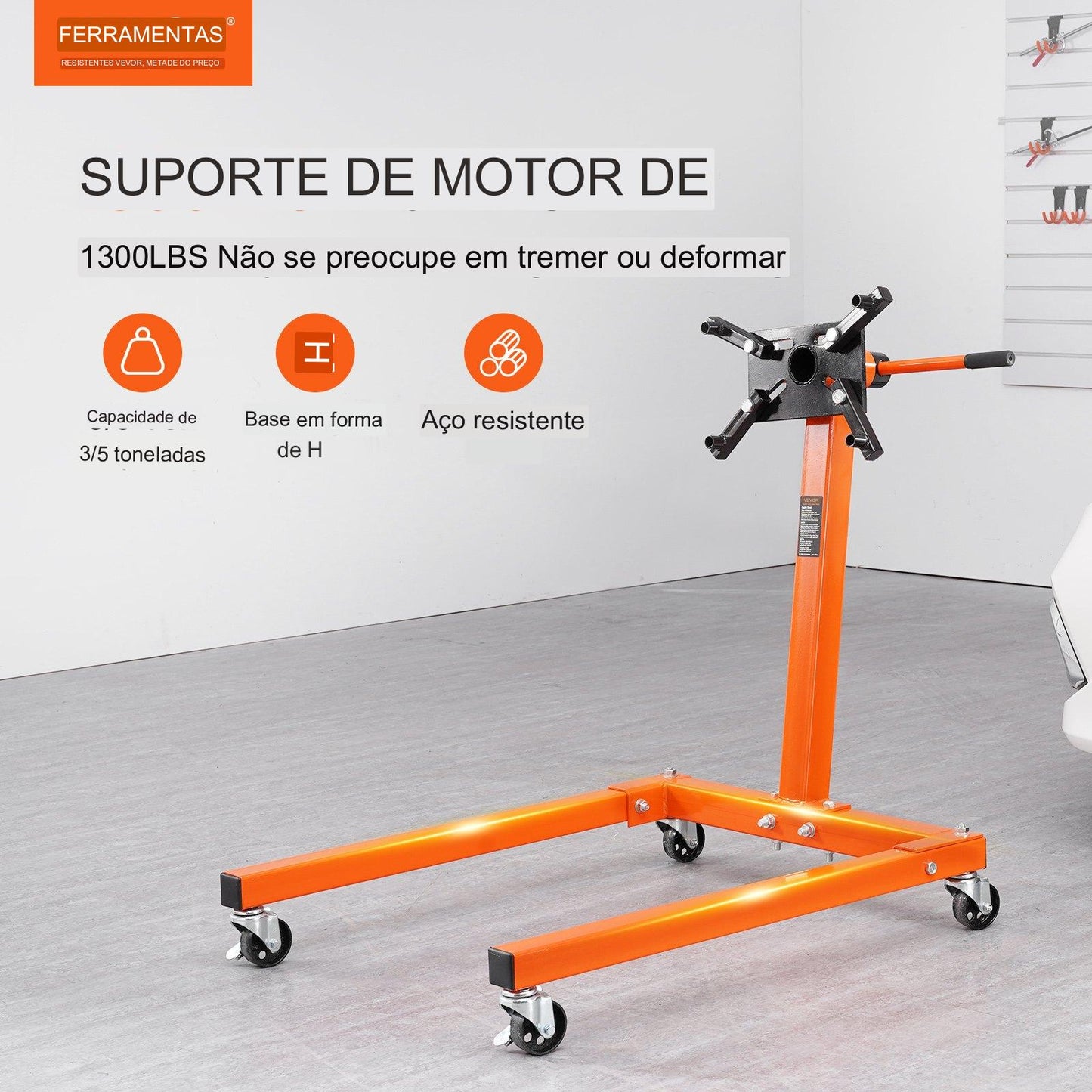 suporte de motor 360 graus  até 590kg