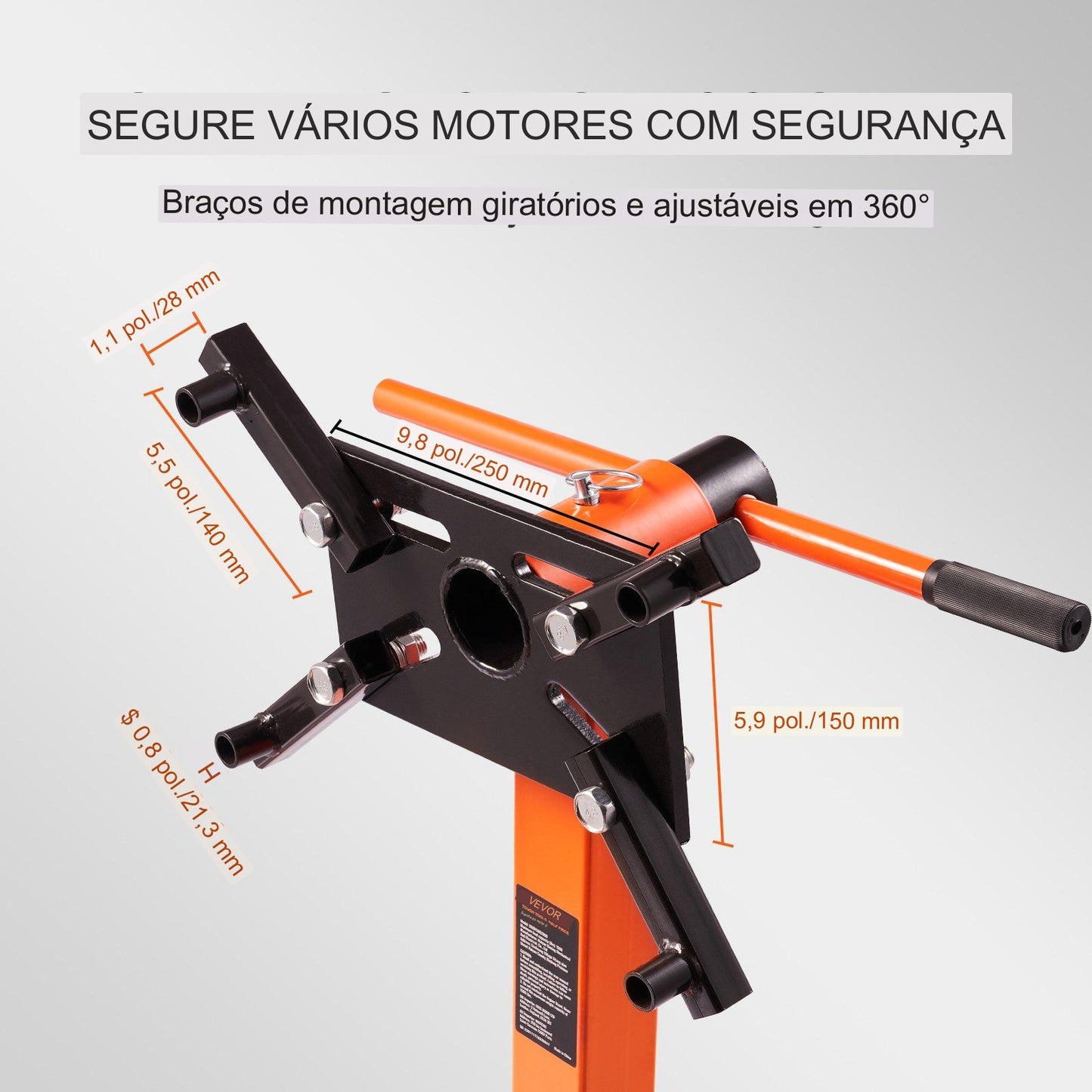 suporte de motor 360 graus  até 590kg