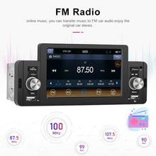 Carregar imagem no visualizador da galeria, Rádio para automóvel 1Din 5&quot; com Apple Carplay/AndroidTouchscreen Bluetooth FM
