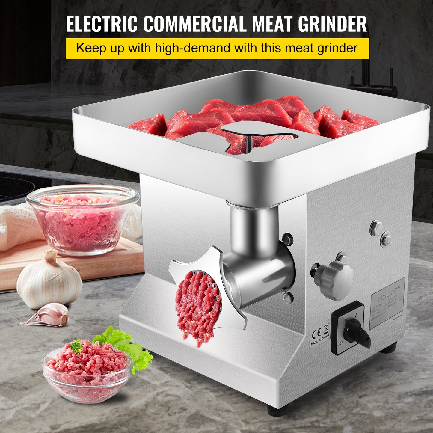 moedor picador de carne profissional 250 kg/H novos