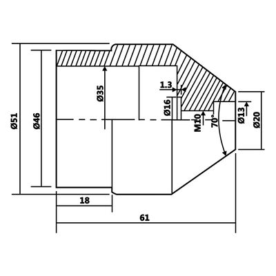 Ponto rotativo MT2 20 a 51 mm