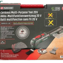 Ferramenta Multifuncional Sem Fio Parkside 20V »Pamfw 20 -Li B2« Bateria E Carregador B-Ware