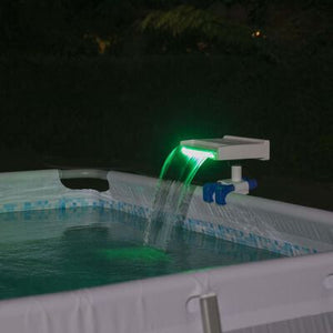 Cascata relaxante com luzes LED