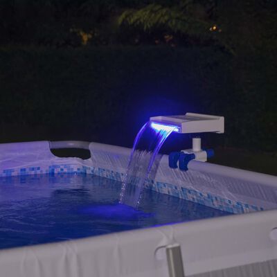 Cascata relaxante com luzes LED