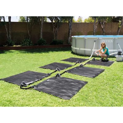 Tapete aquecimento solar PVC 1,2 x 1,2 m preto