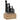 Mandris 9 pcs 12 mm com base em madeira