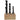 Mandris 9 pcs 12 mm com base em madeira