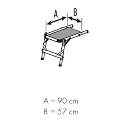 Plataforma de escadas TP1 alumínio