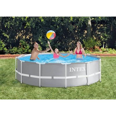 Conjunto estrutura de piscina premium formato prisma 305x76 cm