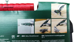 Kit Mini Rebarbadora 20V Retificadora Com Extensão Parkside Pmbsa 20-Li A1 Sem Bateria E Carregador